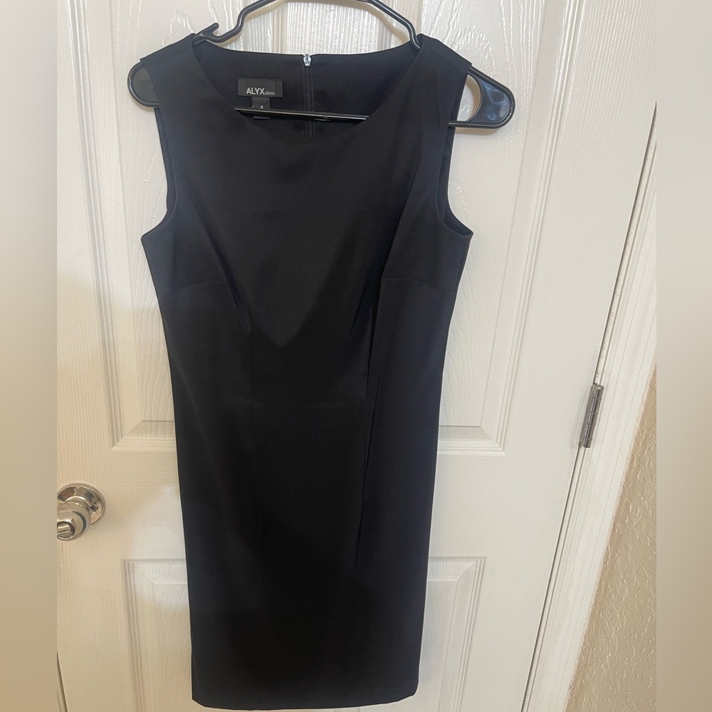 Alyx, black, sleeveless, size 4 dress. Gently worn. Great condition.